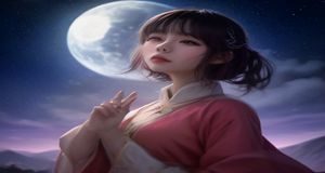 《灵笼》国漫动画截图，末世废土背景，女主角LUNA身着战甲，画面质感接近院线级别